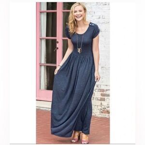 Blue Matilda Jane Curtain Call Maxi Dress Women’s Small